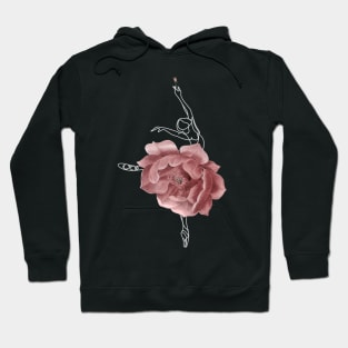 Ballet Dancer Ballerina Dance Floral Roses Hoodie